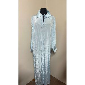 Vintage Linda Lingerie Montreal Long Blue Nightgown Size M